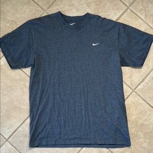 Nike Men's Heathered Dark Grey Short Sleeve Tee